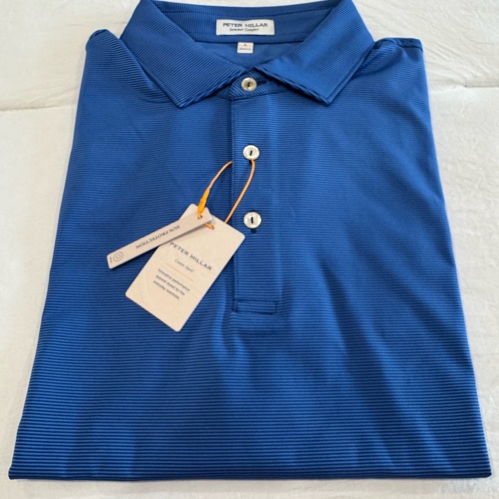 NWT Peter Millar Blue Men's Polo